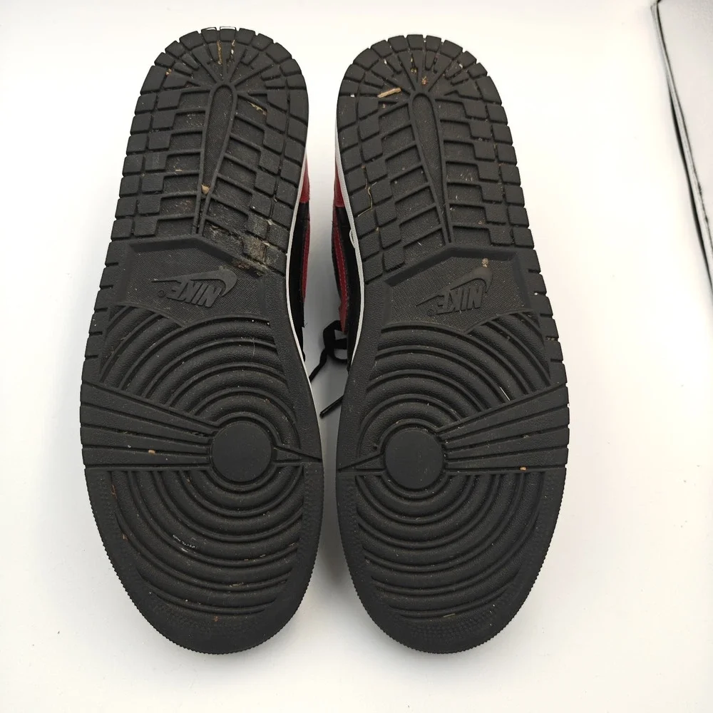 Nike Air Jordan 1 Low Bred Black Varsity Red White AJ1 553558-067 US Men's 12